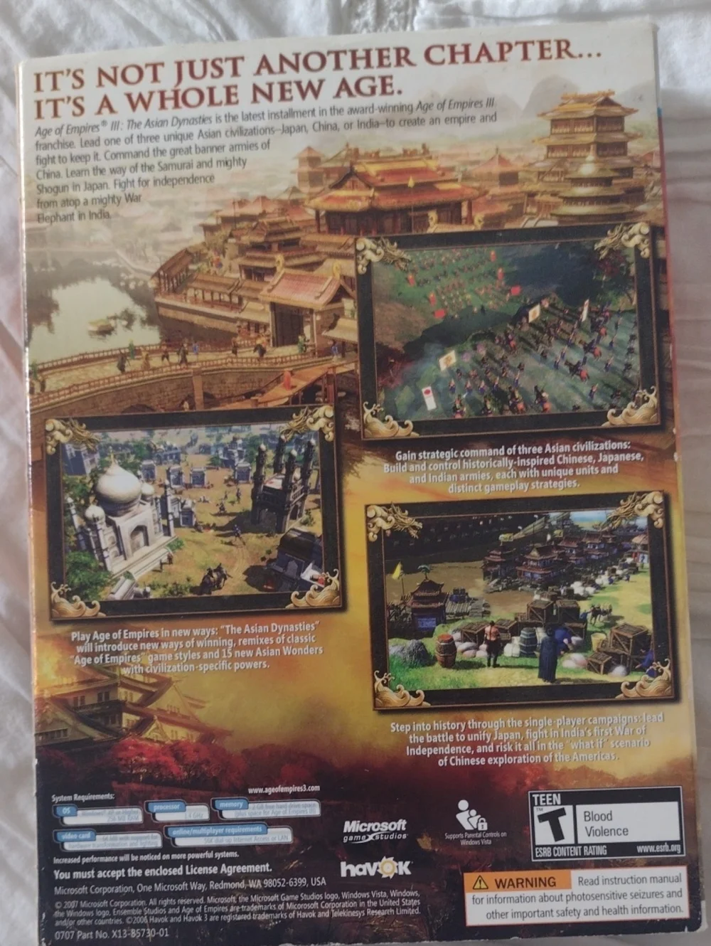 Age of Empires III: Asian Dynasties PC Game - Orange/Red
